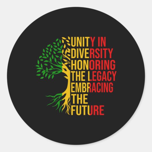 黒い歴史は過去インスパイアのフーツを称える ラウンドシール (正面)