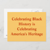 黒い歴史を祝うこと ポストカード (正面/裏面)