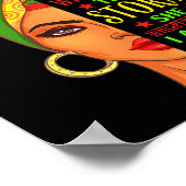 黒い歴史アフリカの女性アフロアフロアストーム ポスター (角)