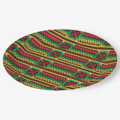 黒い歴史アフリカの民族色 ペーパープレート (アングル)