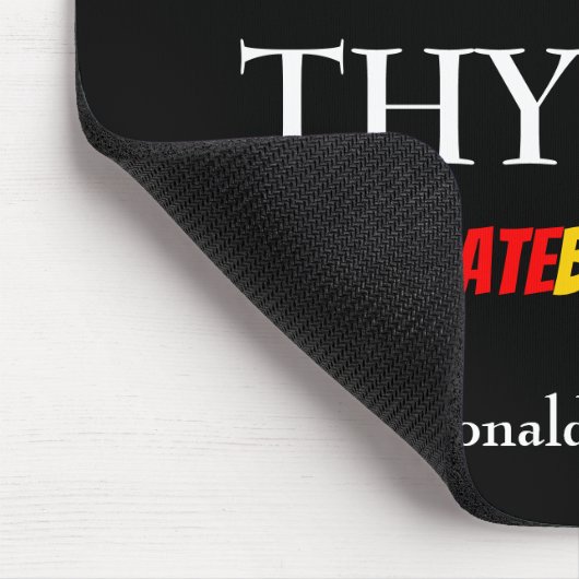 黒い歴史パーソナライズされたの月は自分を知っている マウスパッド (コーナー)