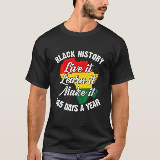 黒い歴史ライブ学It日BLM Tシャツ (正面)