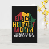 黒い歴史ヶ月アフリカ大陸 カード (黄色い花)