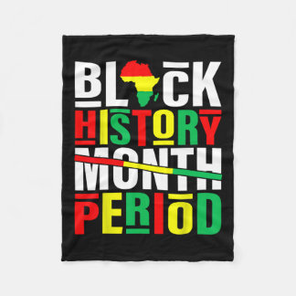 黒い歴史月の期間アフリカンアメリカン・ブラック フリースブランケット