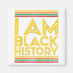 黒い歴史月アフリカ人女性Afro I Am St マグネット