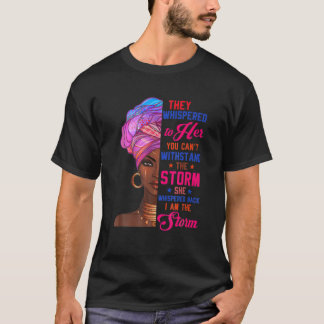 黒い歴史月アフリカ人女性Afro I Am St Tシャツ