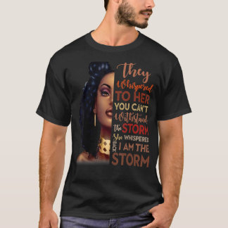黒い歴史月アフリカ人女性Afro I Am The S Tシャツ