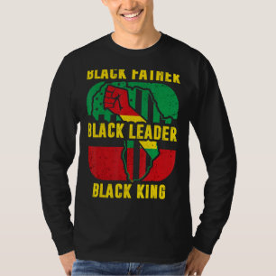 黒い歴史月男黒い父のリーダー王A Tシャツ