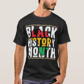 黒い歴史月間アート Tシャツ (正面)