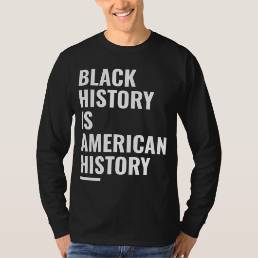 黒い歴史月 – アフリカ系アメリカ人カントリーセル Tシャツ (正面)