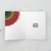 黒い歴史月、太陽の光線、黒い女性カード カード (内部)