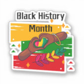 黒い歴史祝の月々の台頭 シール (正面)