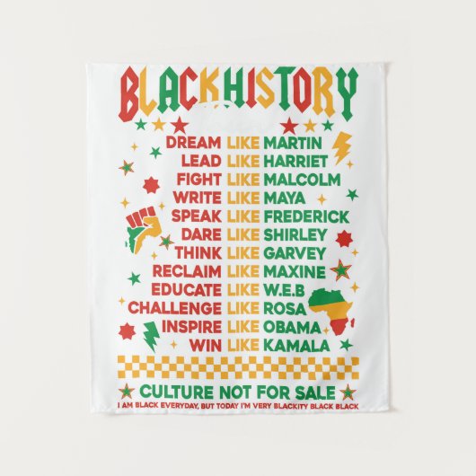 黒い歴史 – 好きなように タペストリー (正面)