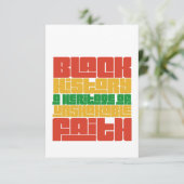 黒い歴史：揺るぎない信仰の贈り物の伝統 サンキューカード (スタンド正面)