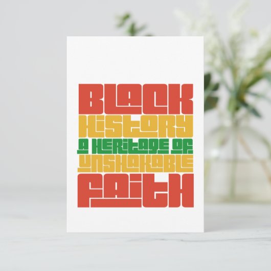 黒い歴史:揺るぎない信仰の贈り物の伝統 サンキューカード (スタンド正面)