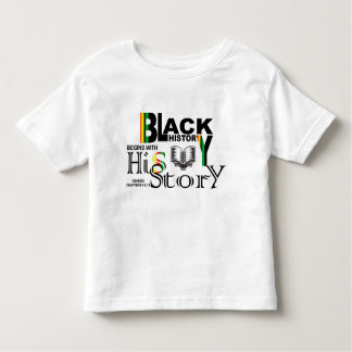 黒い歴史HiSStoryの幼児のTシャツ トドラーTシャツ