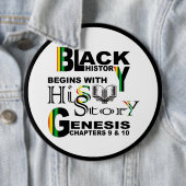 黒い歴史Pinの背部ボタン6" 缶バッジ (インサイチュ)