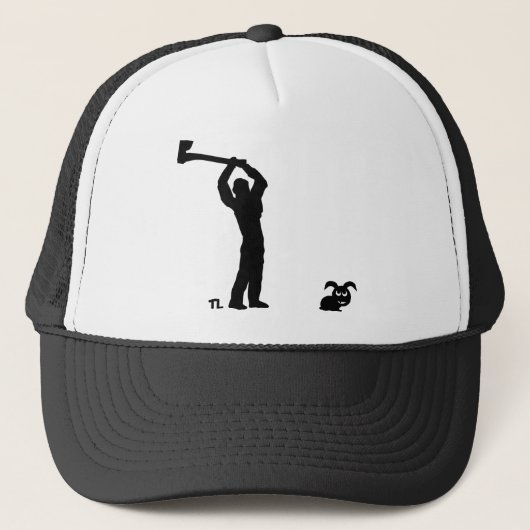 黒い死んだバニー-樵 キャップ (正面)