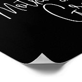 黒い母親の新郎の席のメモリアルウェディング ポスター (角)