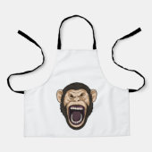 黒い毛のサル エプロン (正面)