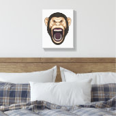 黒い毛のサル キャンバスプリント (インサイチュ (寝室))