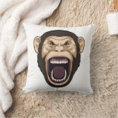 黒い毛のサル クッション (ブランケット)