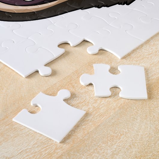 黒い毛のサル ジグソーパズル (側面)