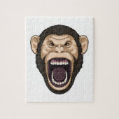 黒い毛のサル ジグソーパズル (縦)