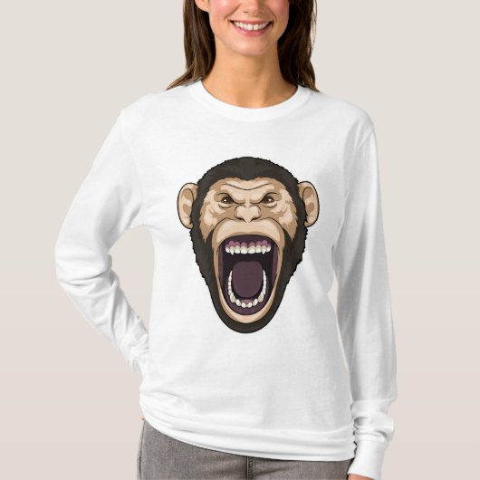 黒い毛のサル Tシャツ (正面)