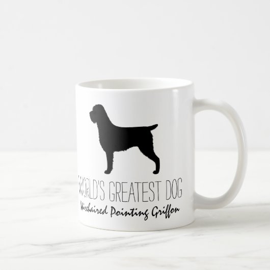 黒い毛を持つ、グリフォン世界一の犬 コーヒーマグカップ (右)