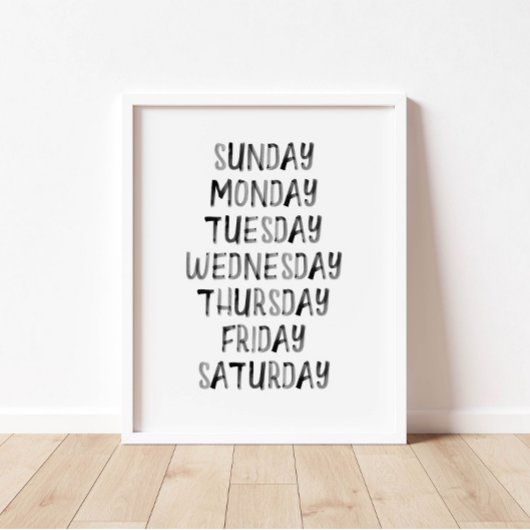 黒い水の色の日の週のポス学ター ポスター