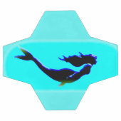 黒い水中の人魚 サッカーボール (フラット)