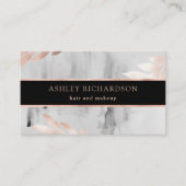 黒い水彩画およびのどのばら色の陸軍少佐の階級章 名刺 (正面)