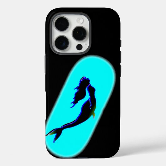 黒い水泳人魚 Case-Mate iPhoneケース (裏面)