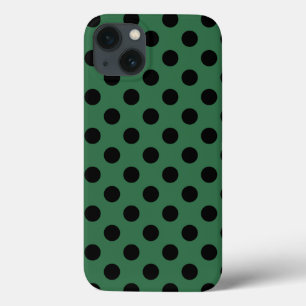 黒い水玉模様のケリーグリーンCase-Mate iPhone c 13ケース