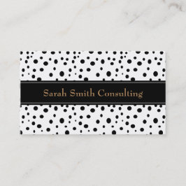 黒い水玉模様の名刺 名刺