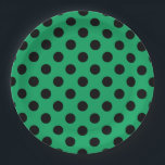 黒い水玉模様を新緑に ペーパープレート<br><div class="desc">黒い水玉模様を新緑に</div>