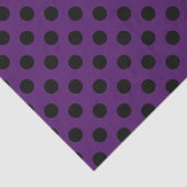 黒い水玉模様を梅の紫 薄葉紙 (詳細)