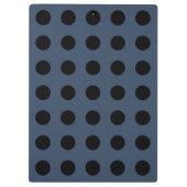 黒い水玉模様を灰色の青で クリップボード (裏面)