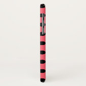 黒い水玉模様オンサンゴ Case-Mate iPhoneケース (裏面/左)