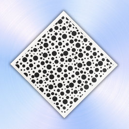 黒い水玉模様オンホワイト |