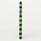 黒い水玉模様オンライムグリーン Case-Mate iPhoneケース (裏面/右)