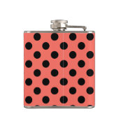 黒い水玉模様オンリビングサンゴ フラスク (裏面)