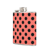 黒い水玉模様オンリビングサンゴ フラスク (左)