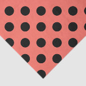 黒い水玉模様オンリビングサンゴ 薄葉紙 (詳細)