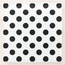 黒い水玉模様オン白