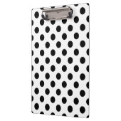 黒い水玉模様オン白 クリップボード (左)