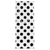 黒い水玉模様オン白 ワインギフトバッグ (裏面)