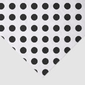 黒い水玉模様オン白 薄葉紙 (詳細)