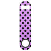 黒い水玉模様オン薄紫 スピード栓抜き (裏面)